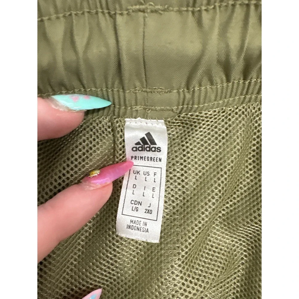 Adidas Primegreen Mens Swim Trunks Colorblock Green Blue Cream Large L
